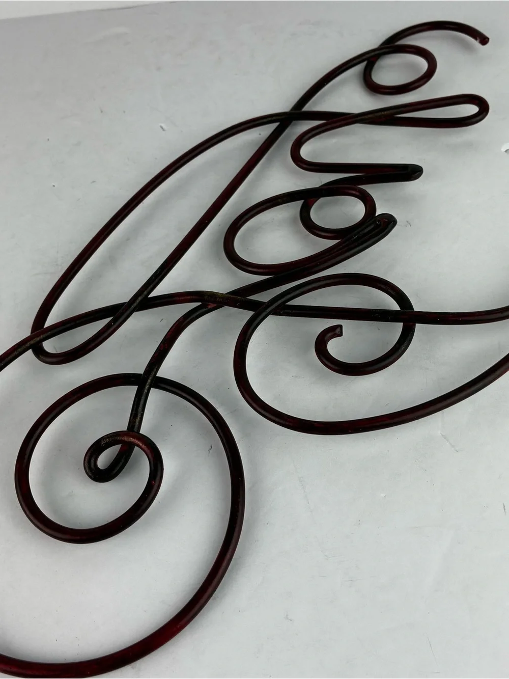 Joy Ironworks Scripted Word Christmas Sign